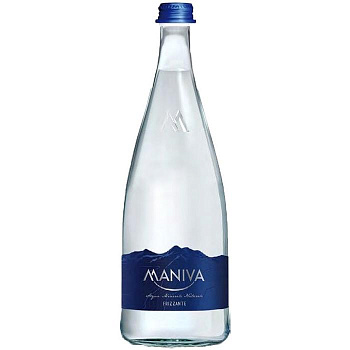 MANIVA sparkling water (Glass)МАНИВА минеральная вода ГАЗИРОВАННАЯ (Стекло) 0.75 мл.