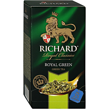Чай «Richard»  Royal Green, Роял Грин 25 пакетиков Чай «Richard»  Royal Green, Роял Грин 25 пакетиков