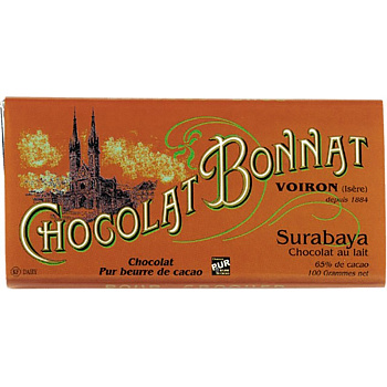 Шоколад молочный «Bonnat» Surabaya (Серия: Grands Crus Lait), 100гр