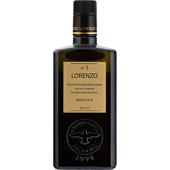 Оливковое масло «Lorenzo» №3 Biancolilla, Лоренцо Бианколилла, 0.5л, стекло