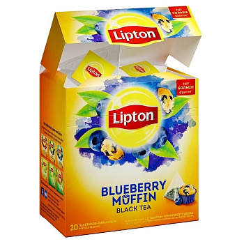 Чай «Lipton», Блюберри Маффин, 20шт, пирамидки