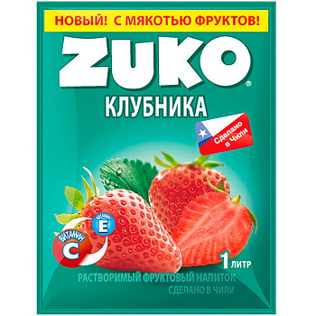 Сухой сок "ZUKO" Клубника" 20гр