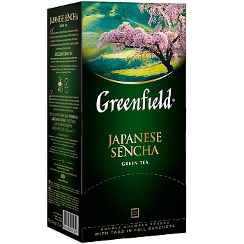 Чай «Greenfield» Japanese Sencha , Джапаниз Сенча 25 пакетиков