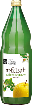 Яблочный Сок «Stift Klosterneuburg» Golden Delicious Apple Juice, Голден Делишес, 1л, стекло