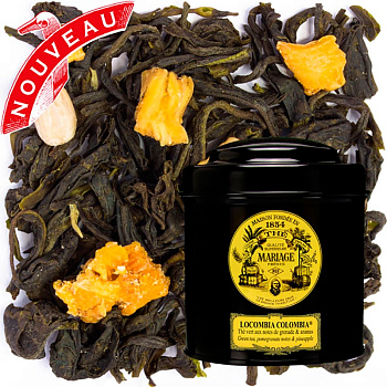 Зеленый чай Mariage Freres Locombia Colombia, Марьяж Фререс Локомбия Колумбия, банка 100 гр
