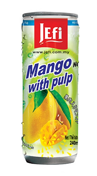 Jefi Mango with Pulp Напиток из сока манго с мякотью 240мл ж/б