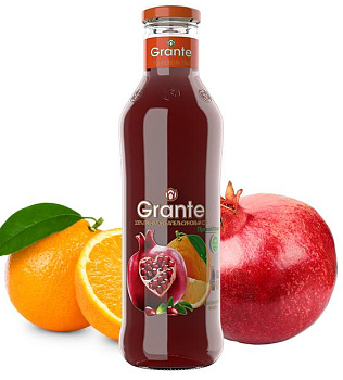 Сок GRANTE гранатово-апельсиновый 0.75, стекло