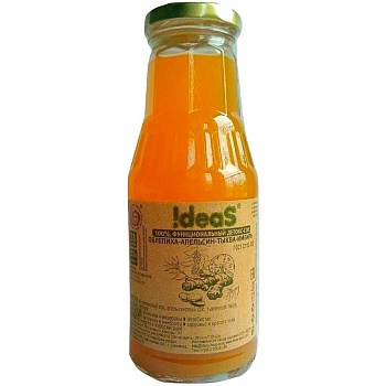 Детокс Cок «Ideas» Облепиха, Апельсин, Имбирь, 0.3л, стекло