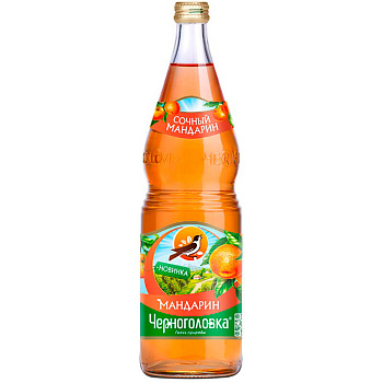 Газированный напиток «Черноголовка» Мандарин 1л, стекло