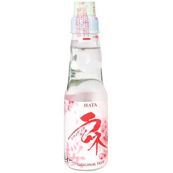 Напиток «Ramune» Lemonade Sakura Hata Kosen Original Taste, Рамуне Хата Косен со вкусом сакуры 0.2л, стекло