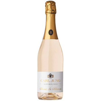 Безалкогольное шампанское полусухое Carl Jung Blanc De Blanc, Карл Юнг Бланк де Бланк 750 мл, стекло