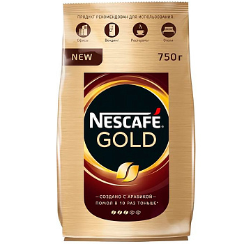 Кофе «Nescafe» Gold Нескафе Голд, 750гр, пакет