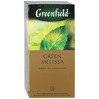 Чай «Greenfield» Green Melissa, Грин Мелисса 25 пакетиков