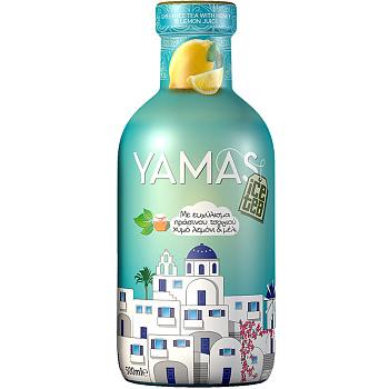 Напиток холодный зеленый чай «Yamas» Lemon Juice and Honey, Ямас Лимон, Мед, 0.355л, стекло