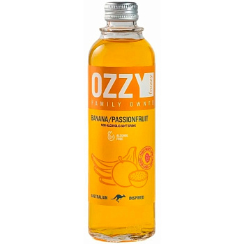 Напиток «Ozzy Frozzy» Banana, Passionfruit, Оззи Фроззи Банан, Маракуйя, 0.33, газ, стекло