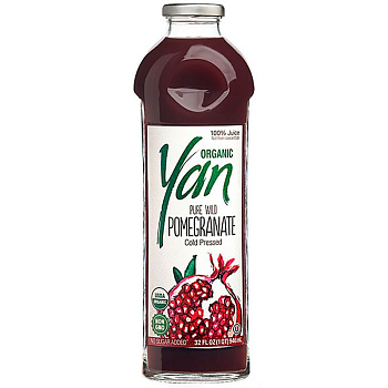 Сок «Yan Bio» Органика Гранат  прямого отжима 0.93 литра