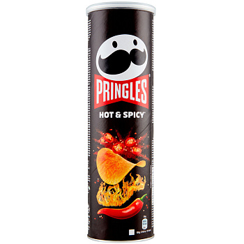Чипсы «Pringles» Hot & Spicy, Принглс Хот энд Спайси 165г, банка