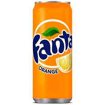 Газированный напиток «Fanta» Orange Slim, Фанта Оранж Слим 0.33л, ж/б (Польша)