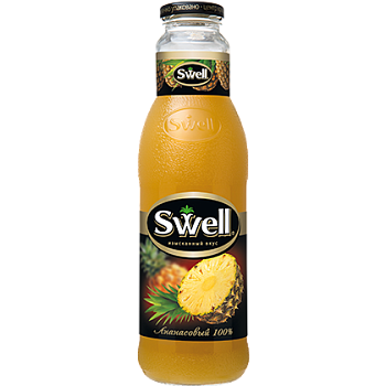 Сок Swell, Свелл Ананасовый 0,75л, стекло