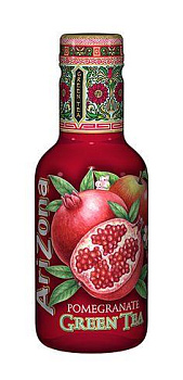 Холодный чай Arizona Pomegranate Green Tea, Гранатовый зеленый чай 0,5л, пластик