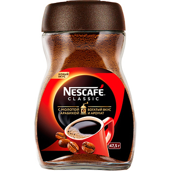 Кофе «Nescafe» Classic, Нескафе Классик, 47гр, стекло
