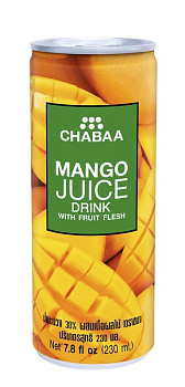 CHABAA 30% Напиток с соком манго с мякотью 0.230л