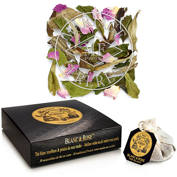Белый чай Mariage Freres Blanc & Rose, Саше 75 гр
