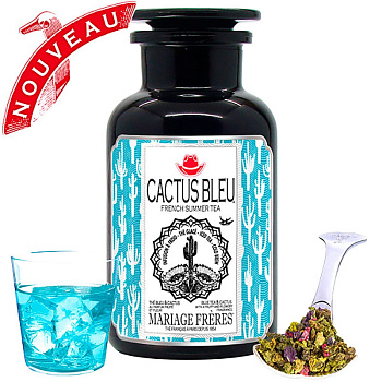 Чай Mariage Freres Улун Cactus Bleu, (банка из темного стекла Miron Violet Glass) 160 гр