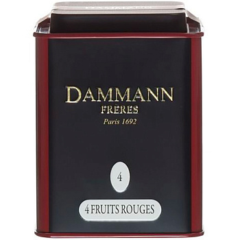 Чай «Dammann» The 4 Fruit Rouges, Четыре красных фрукта, ж/б, 100гр