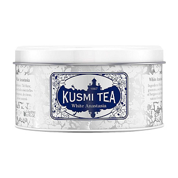 Kusmi tea белый листовой "White Anastasia" банка 90 гр