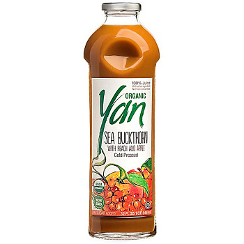 Сок «Yan Bio» Органика Облепиха, Персик, Яблоко 0.93 литра