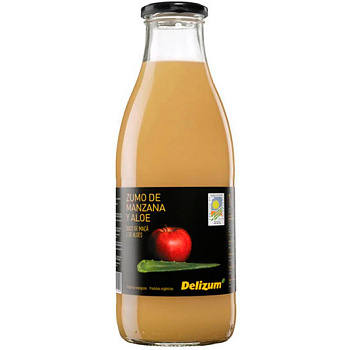 Сок «Delizum» Яблоко, Сок Алоэ, 1л (BIO), стекло