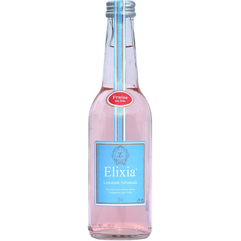 Лимонад «Elixia» Земляника 0.33л, газ, стекло